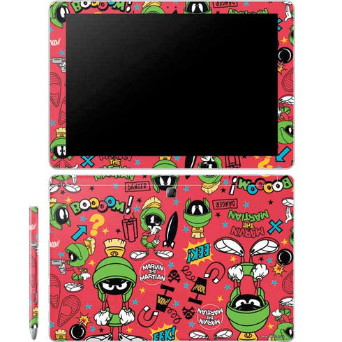 Looney Tunes Marvin the Martian Patches Galaxy Book 12in Skin